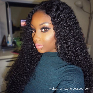 30 Inch Deep Wave Frontal Humain Hair Full Lace Wig 180% Density Burmese Curly 360 Lace Wigs Vendors Free Sample
